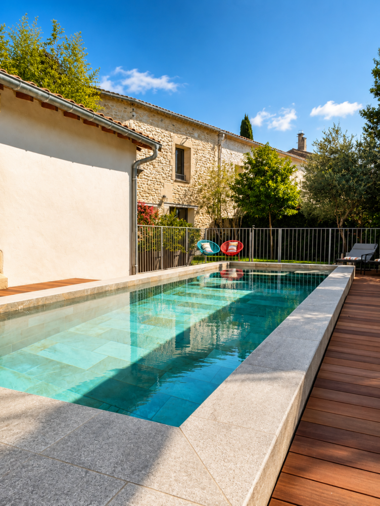 Agréable piscine de la maison d'hôtes