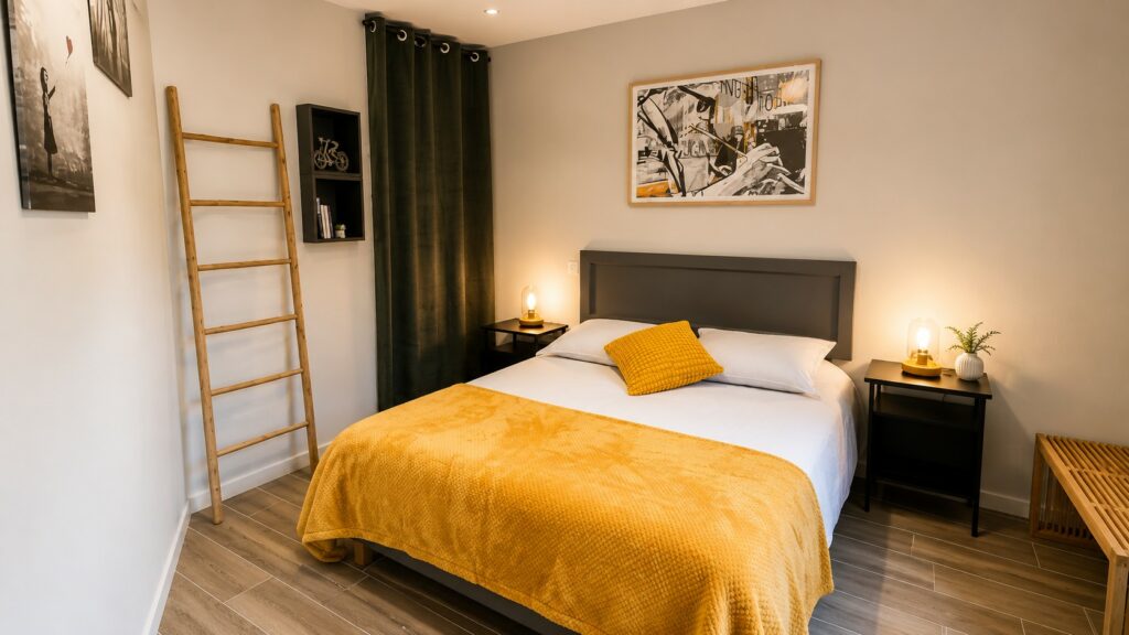 chambre au rez de chaussée de notre maison d'hôtes dans le Gard