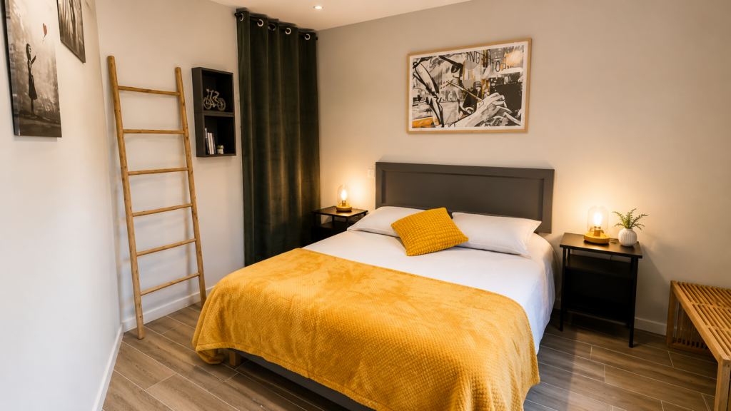 chambre au rez de chaussée de notre maison d'hôtes dans le Gard