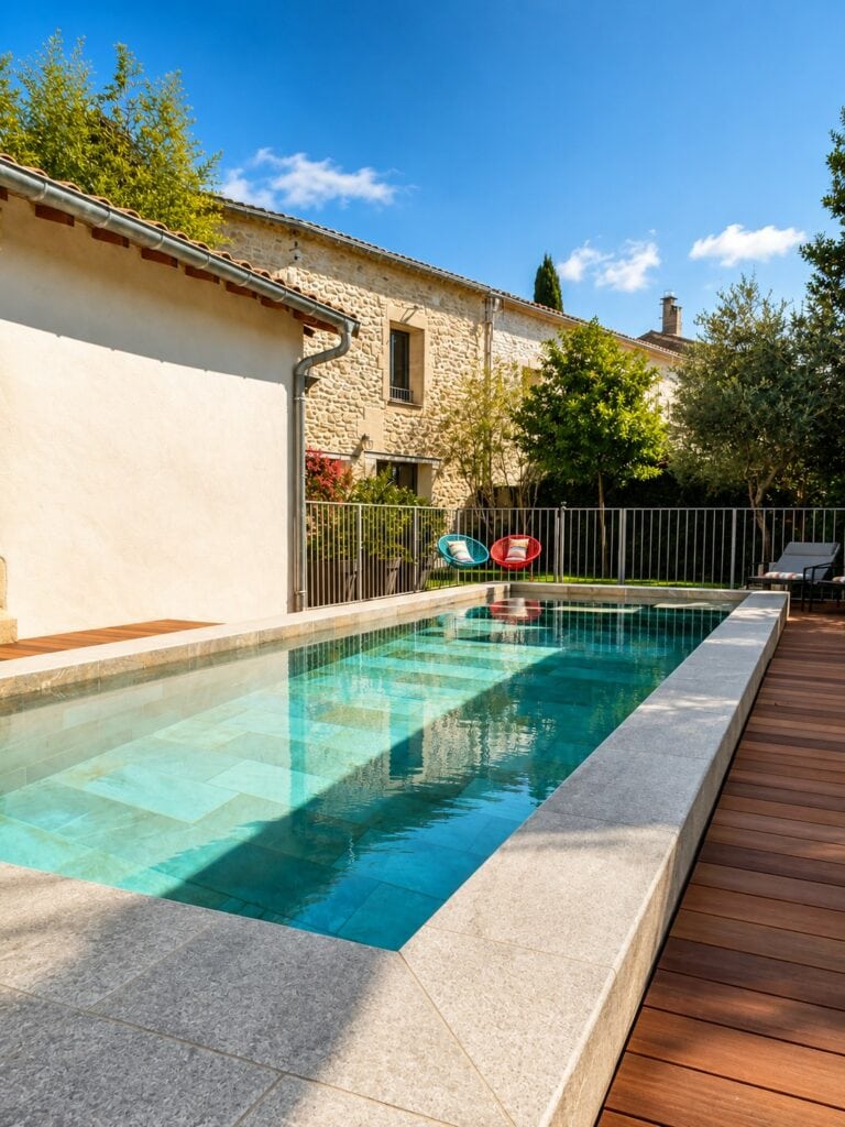 Maison de vacances avec piscine à Junas